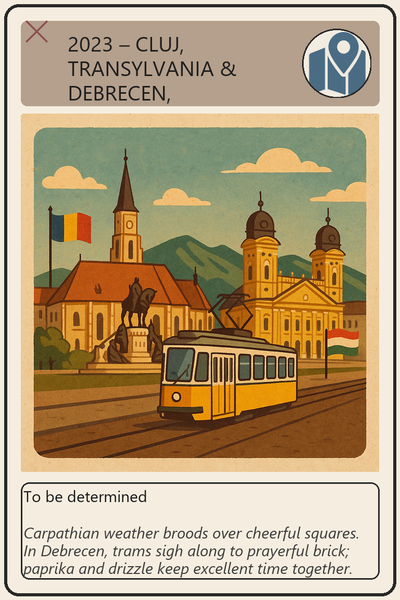 2023 – Cluj, Transylvania & Debrecen, Hungary