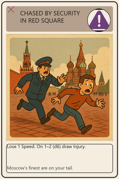 Chased by Security in Red Square