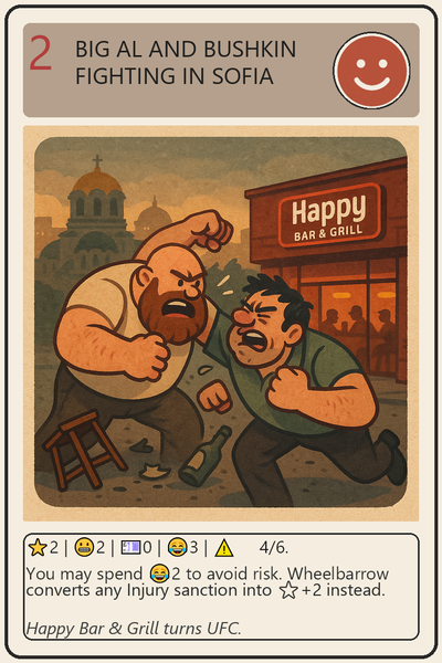 Big Al and Bushkin fighting in Sofia