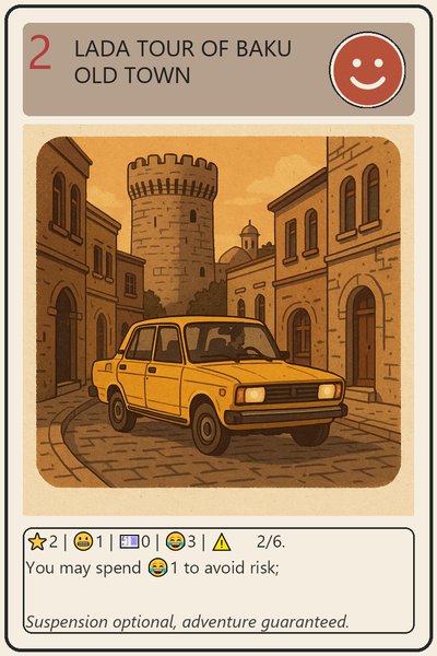 Lada Tour of Baku Old Town
