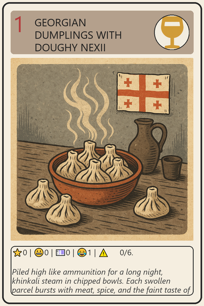 Georgian Dumplings with Doughy Nexii