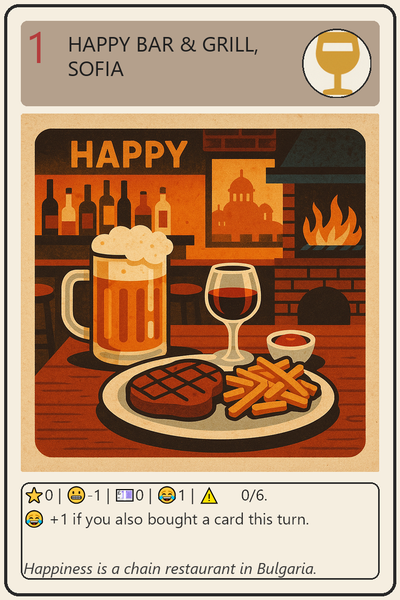 Happy Bar & Grill, Sofia