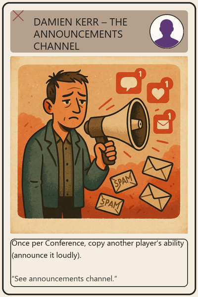 Damien Kerr – The Announcements Channel