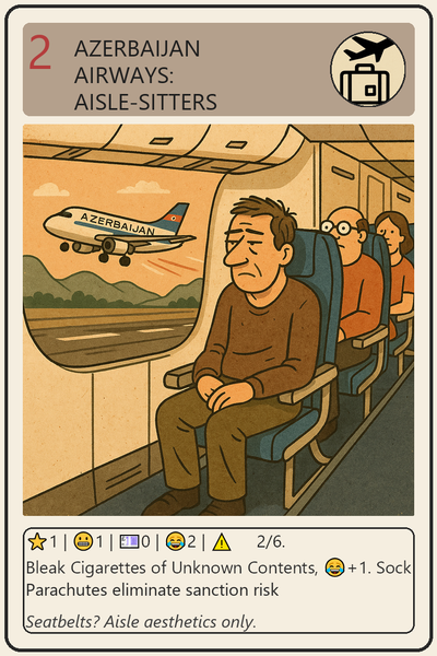 Azerbaijan Airways: Aisle-Sitters