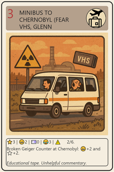 Minibus to Chernobyl (Fear VHS, Glenn Snoring)